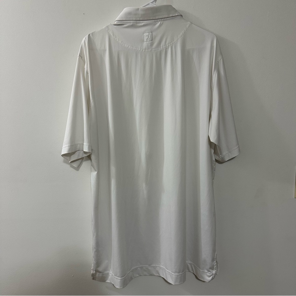 Footjoy FJ Golf Polo Shirt Mens Extra Large XL White - Picture 5 of 7